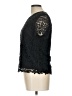 CATHERINE Catherine Malandrino 100% Polyester Black Short Sleeve Top Size L - photo 5