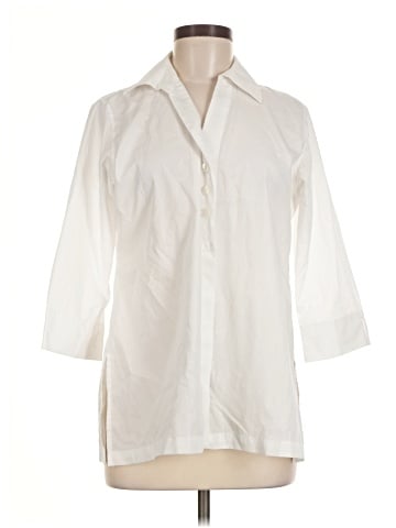 Foxcroft 3/4 Sleeve Button-Down Shirt (view 1)