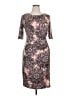 Connected Apparel Paisley Brown Cocktail Dress Size 14 - photo 1