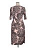Connected Apparel Paisley Brown Cocktail Dress Size 14 - photo 2