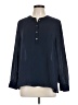 Covington 100% Polyester Blue Long Sleeve Blouse Size L - photo 1