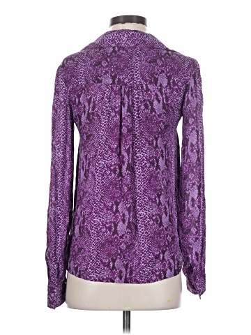 Haute Hippie Long Sleeve Silk Top (view 2)