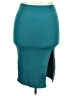 Bebe Solid Teal Casual Skirt Size XXL - photo 1