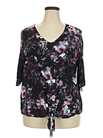 Boutique + 3/4 Sleeve Blouse (view 1)
