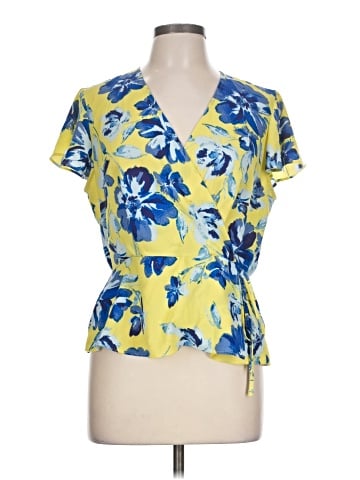 Ellen Tracy Short Sleeve Blouse (view 1)