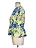 Ellen Tracy Yellow Short Sleeve Blouse Size L - photo 5