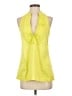 BCBGMAXAZRIA Yellow Sleeveless Blouse Size XXS - photo 1