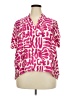 Sofia by Vix Print Pink Short Sleeve Blouse Size XXL - photo 1