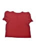 Shein Red Short Sleeve Top Size 6 - photo 2