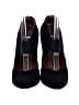 Alaïa 100% Leather Black Suede D'Orsay Block Heels Size EU 36 - photo 2