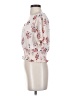 Candie's 100% Polyester Floral Ivory Short Sleeve Blouse Size S - photo 5