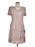 Connected Apparel 100% Polyester Pink Cocktail Dress Size 6 (petite) - photo 1