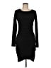 Leith Solid Black Casual Dress Size M - photo 1