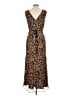 ASOS Design 100% Polyester Floral Brown Casual Dress Size 10 - photo 2