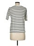 Lands' End 100% Cotton Stripes Ivory Short Sleeve Top Size M (petite) - photo 2