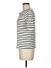 Lands' End 100% Cotton Stripes Ivory Short Sleeve Top Size M (petite) - photo 5