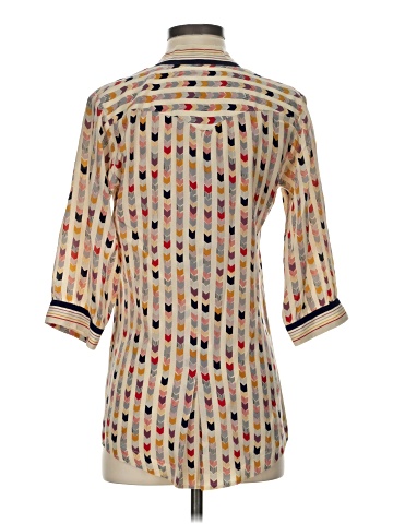 Lauren Moffatt 3/4 Sleeve Silk Top (view 2)