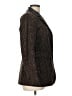 Etcetera Animal Print Brown Blazer Size 10 - photo 4