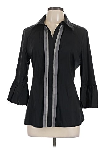 BCBGMAXAZRIA 3/4 Sleeve Button-Down Shirt (view 1)
