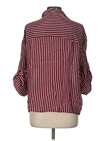 Karina Grimaldi 3/4 Sleeve Button-Down Shirt (view 2)