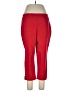 JM Collection Solid Red Active Pants Size L - photo 1