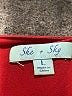 She + Sky Solid Red Casual Dress Size L - photo 7