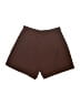 Shein 100% Polyester Solid Brown Shorts Size 6 - photo 2