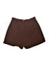 Shein 100% Polyester Solid Brown Shorts Size 6 - photo 1