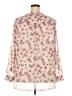 Kut from the Kloth 100% Polyester Floral Ivory Long Sleeve Blouse Size 2X - photo 2