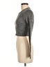 BCBG Paris Metallic Gray Turtleneck Sweater Size M - photo 5