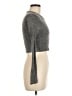 BCBG Paris Metallic Gray Turtleneck Sweater Size M - photo 4