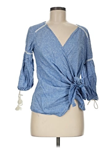 Zara Basic 3/4 Sleeve Blouse (view 1)