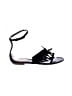 Alaïa Black Leather Fringe Ankle Strap Sandals Size EU 37 - photo 1