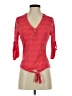 Papaya Red 3/4 Sleeve Blouse Size S - photo 1
