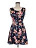 Derek Heart Floral Blue Casual Dress Size M - photo 1