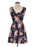 Derek Heart Floral Blue Casual Dress Size M - photo 2