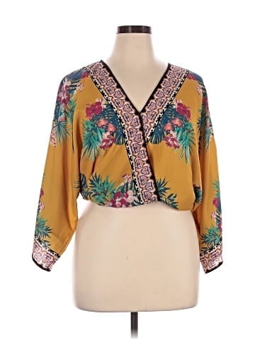 Flying Tomato 3/4 Sleeve Blouse (view 1)