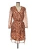DR2 100% Polyester Animal Print Brown Cocktail Dress Size M - photo 1