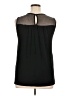Green Envelope Black Sleeveless Blouse Size 1X - photo 2
