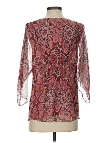 Sundance 3/4 Sleeve Silk Top (view 2)