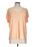 Lisette Orange Short Sleeve Blouse Size L - photo 1