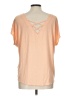 Lisette Orange Short Sleeve Blouse Size L - photo 2