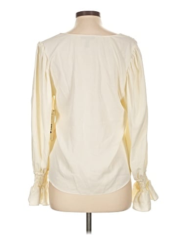 Aqua Long Sleeve Blouse (view 2)
