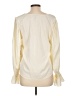 Aqua 100% Polyester Ivory Long Sleeve Blouse Size L - photo 2