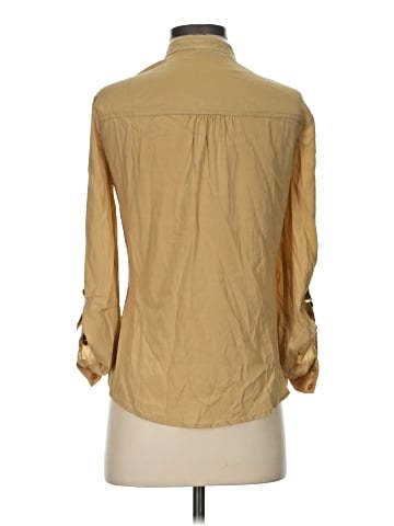 Cache Long Sleeve Silk Top (view 2)