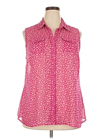 DressBarn Sleeveless Button-Down Shirt (view 1)