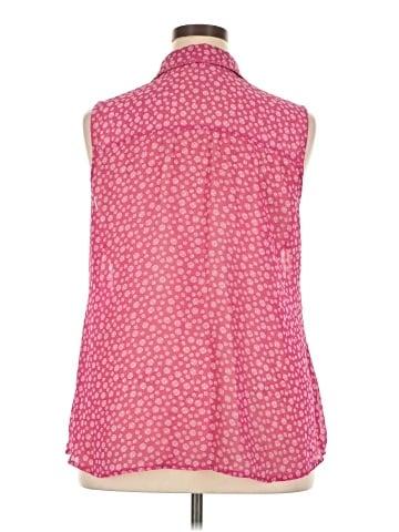 DressBarn Sleeveless Button-Down Shirt (view 2)