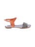 Brunello Cucinelli 100% Leather Color Block Gray Sandals Size EU 39 1/2 - photo 1