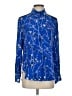 Rag & Bone Print Blue Long Sleeve Blouse Size XS - photo 1
