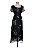 Paradiso 100% Rayon Stars Black Casual Dress Size 12 - photo 1